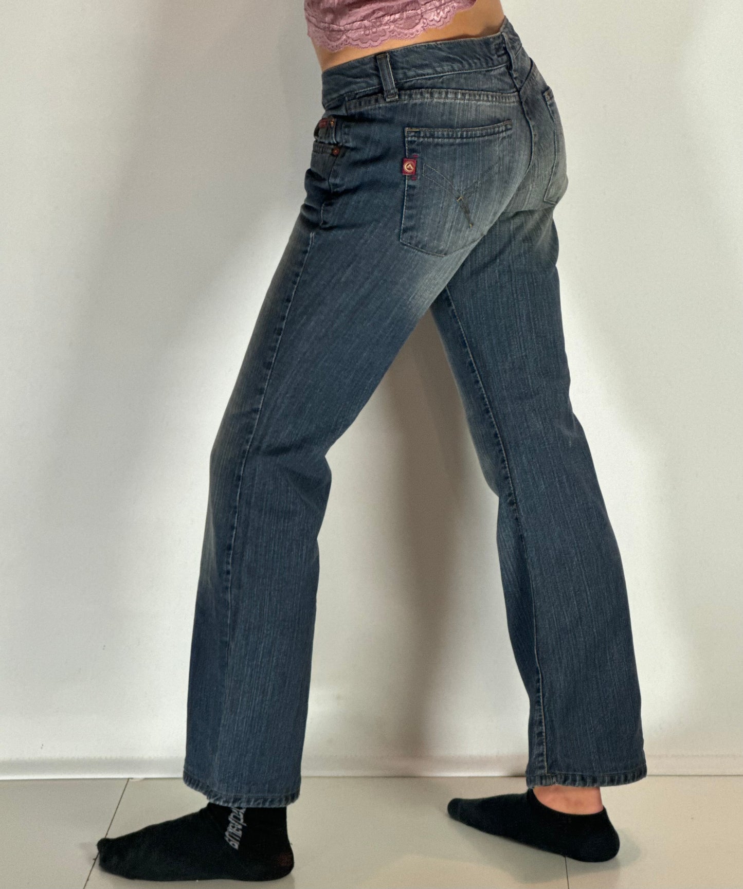 Lågmidjade jeans–stl: XS/S