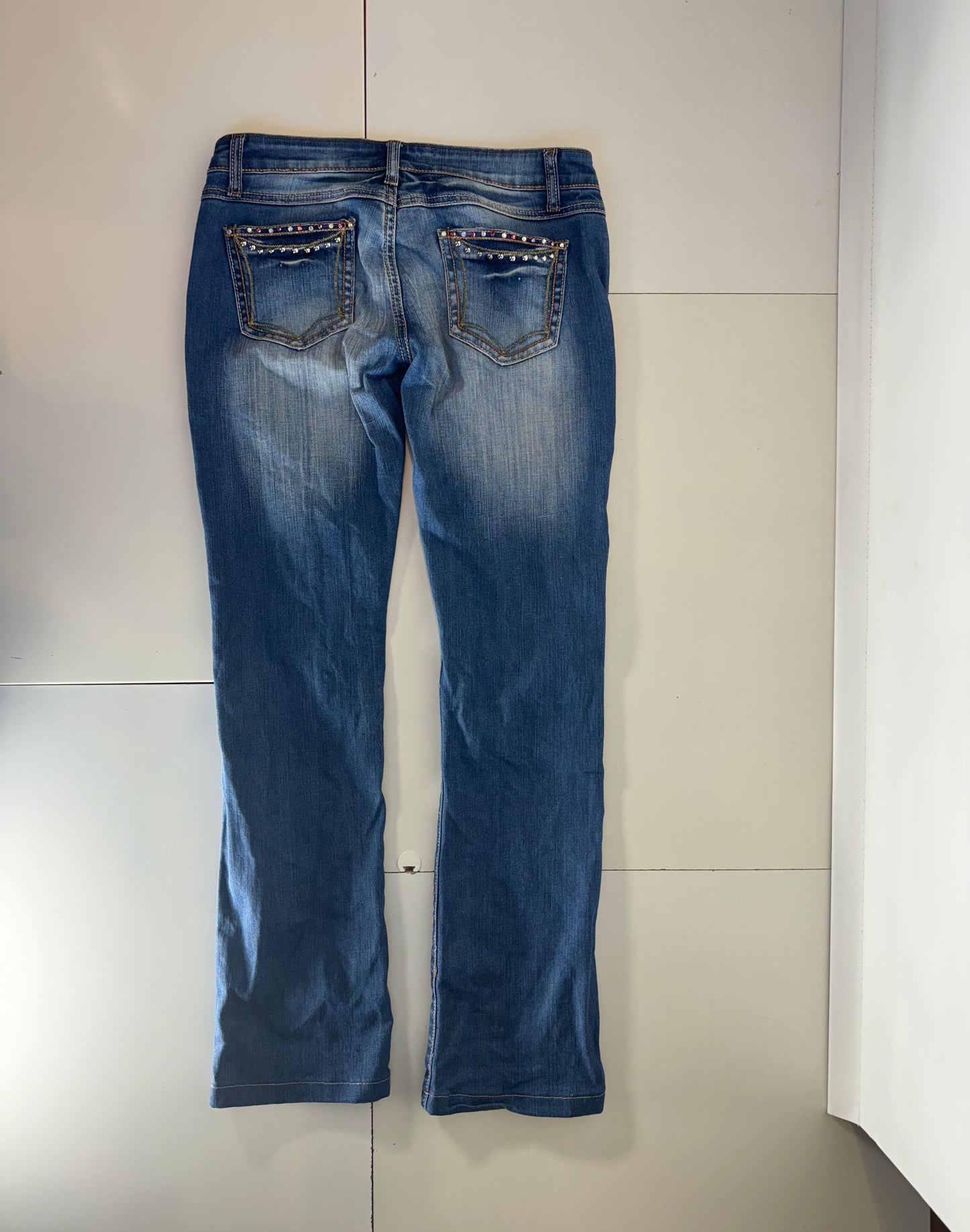Lågmidjade jeans–stl: XS