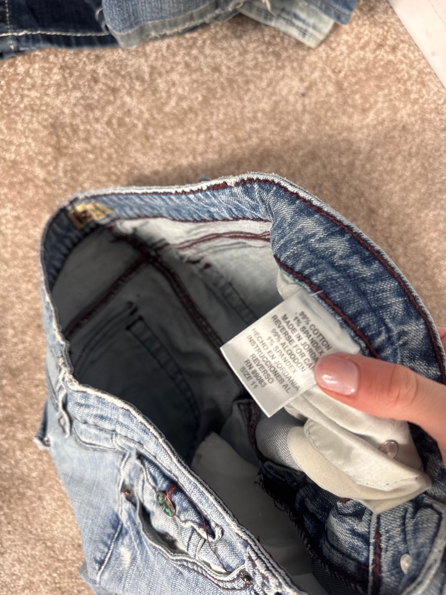 Lågmidjade jeans stl: M
