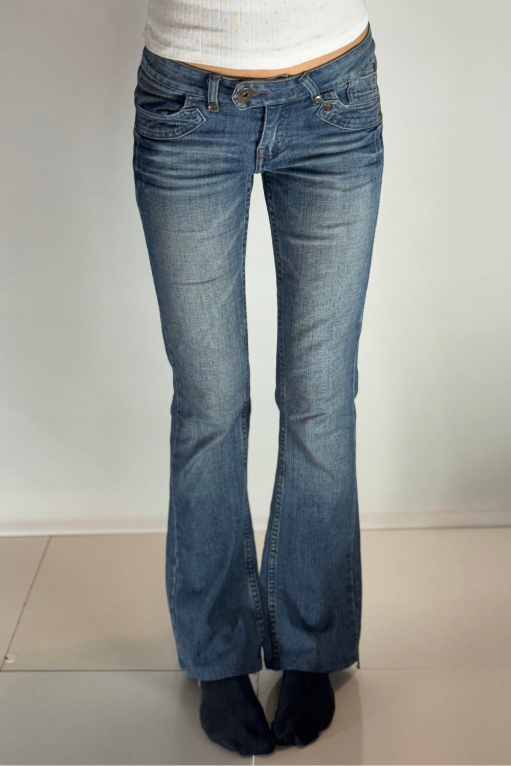 Lågmidjade jeans stl: S