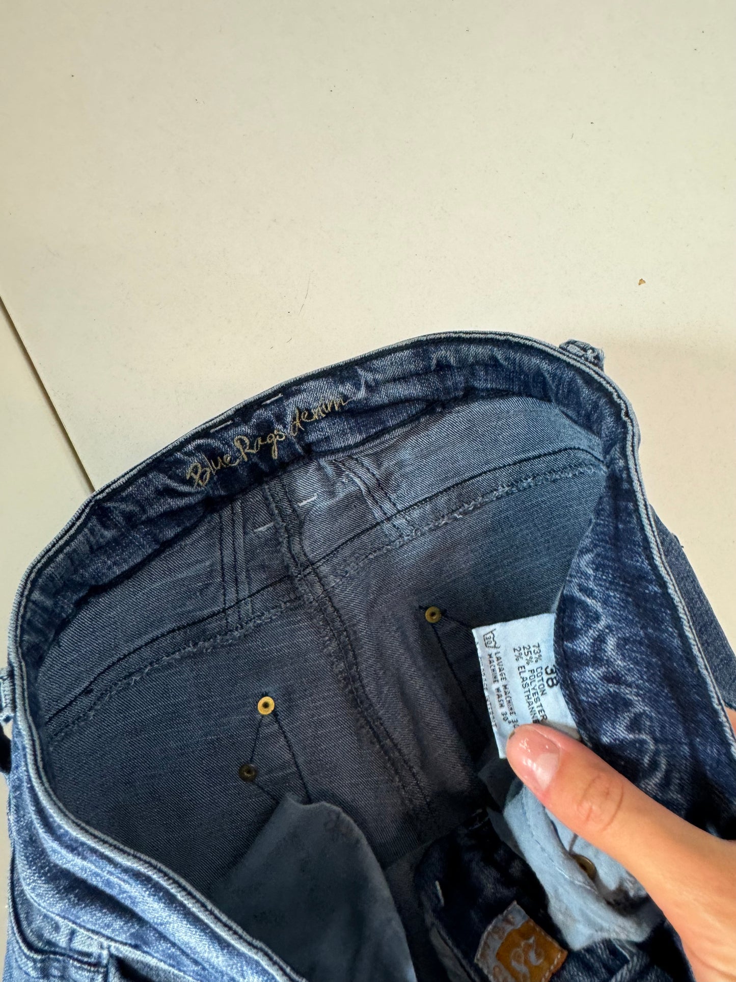 Lågmidjade jeans–stl: XS