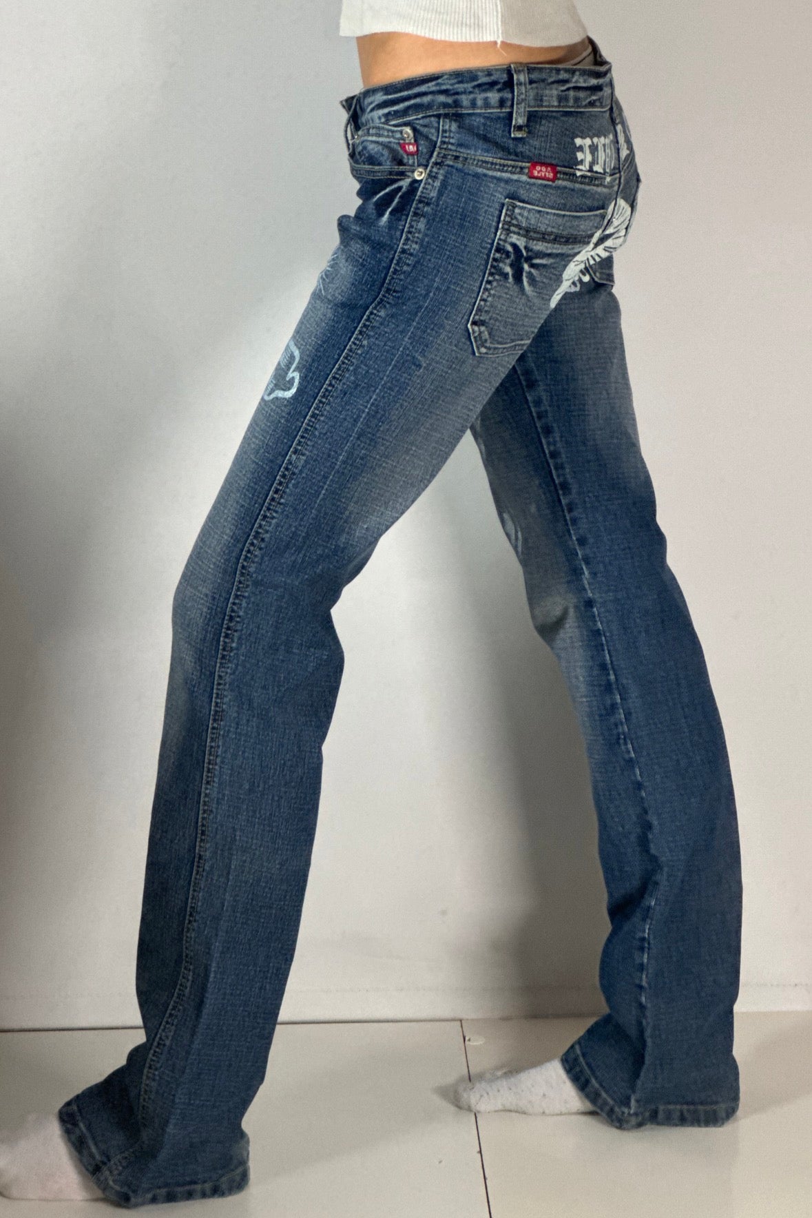 Lågmidjade jeans stl: S