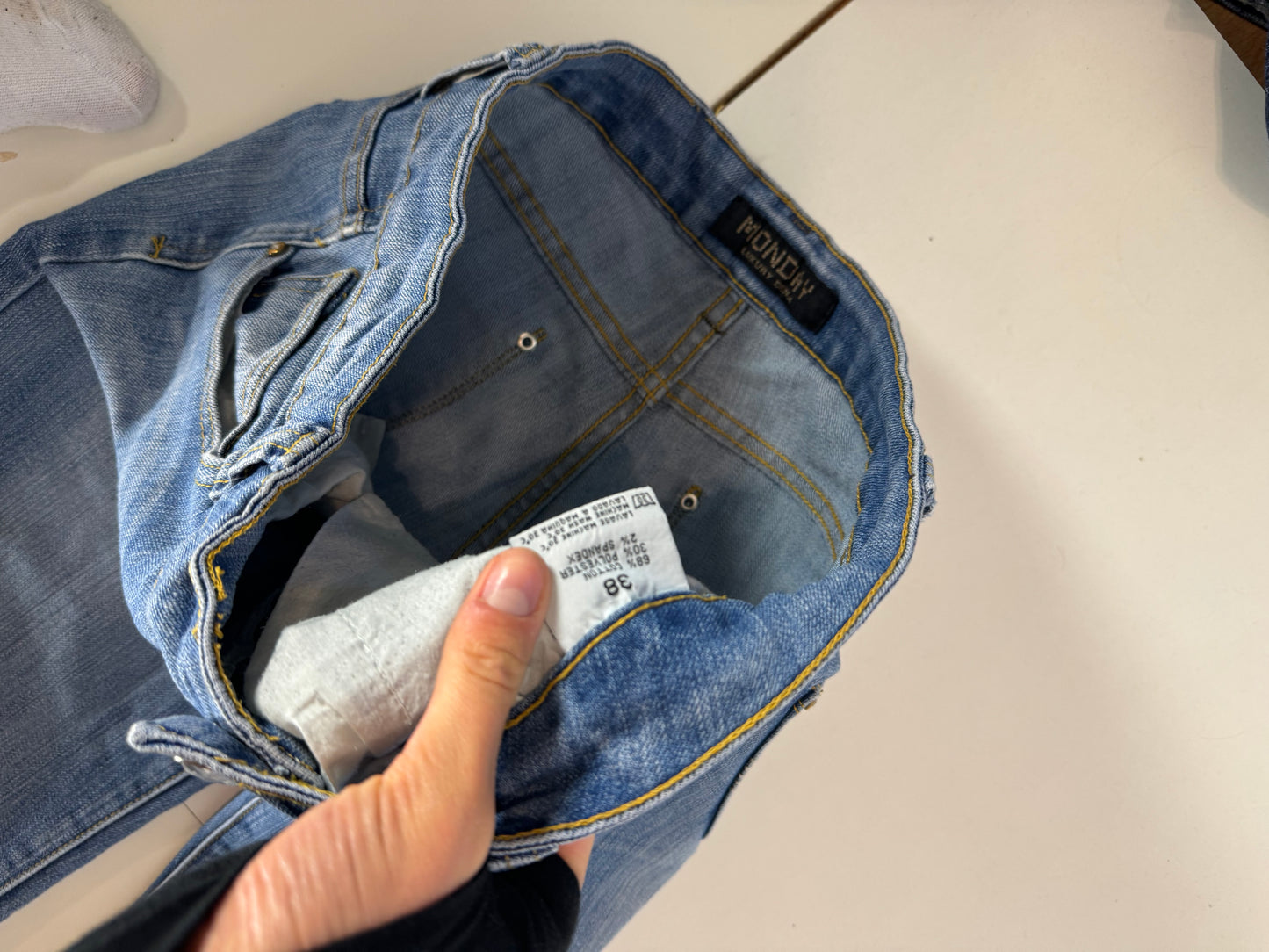 Lågmidjade jeans stl: S