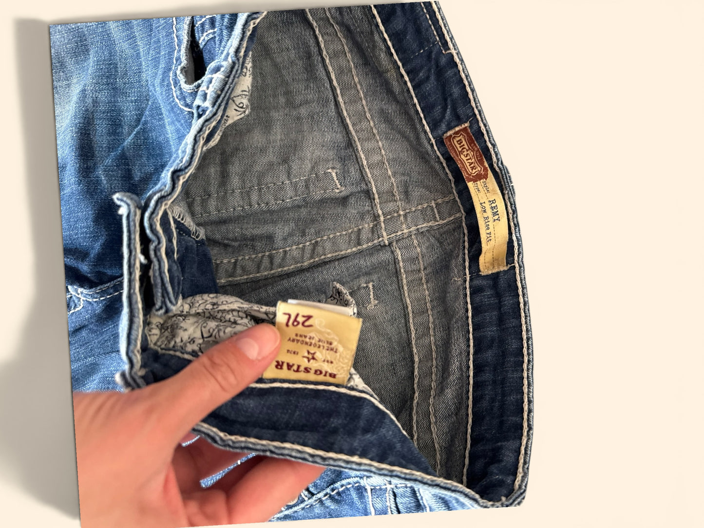 Lågmidjade jeans stl: S