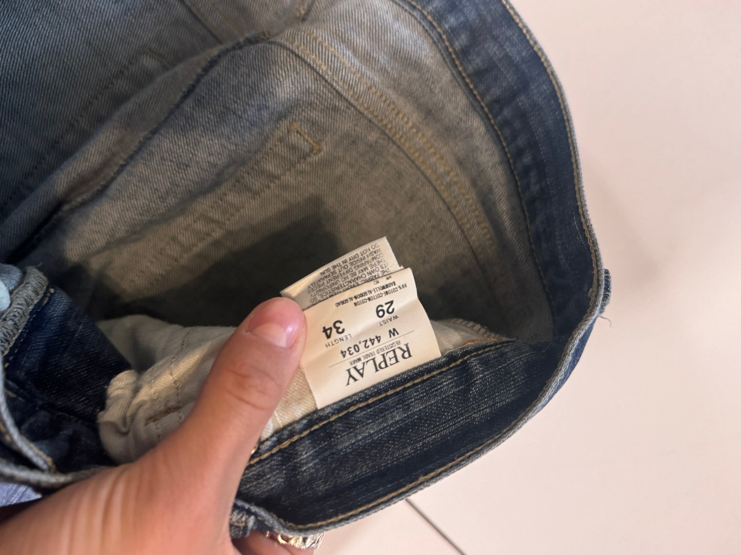 Lågmidjade jeans stl: S