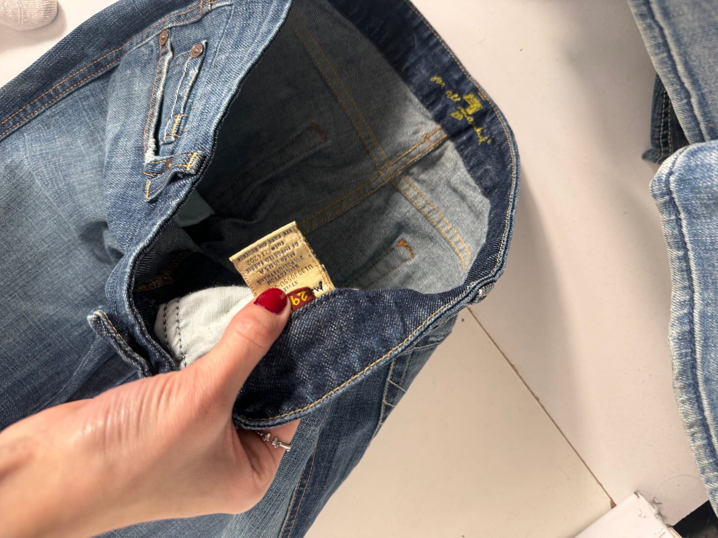 Lågmidjade jeans stl: S