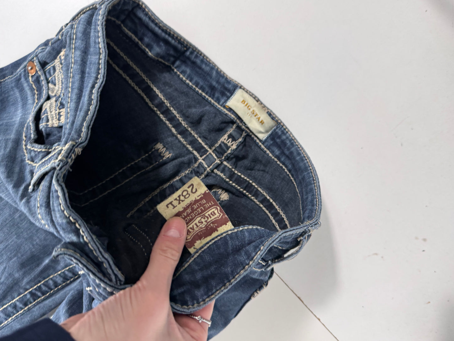 Lågmidjade jeans stl: S