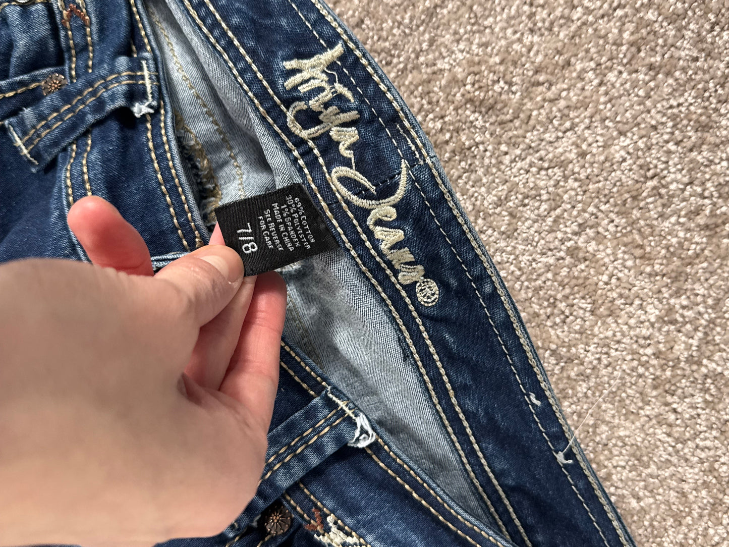 Lågmidjade jeans stl: M