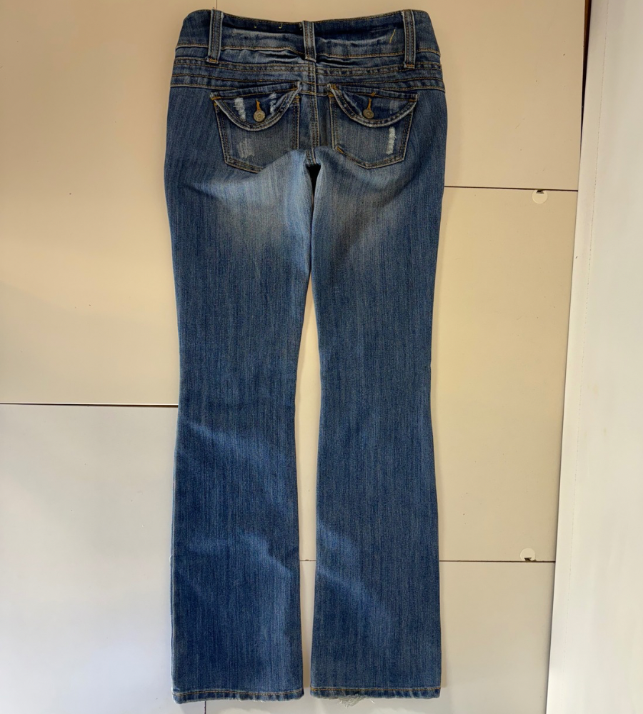 Lågmidjade jeans–stl: XS