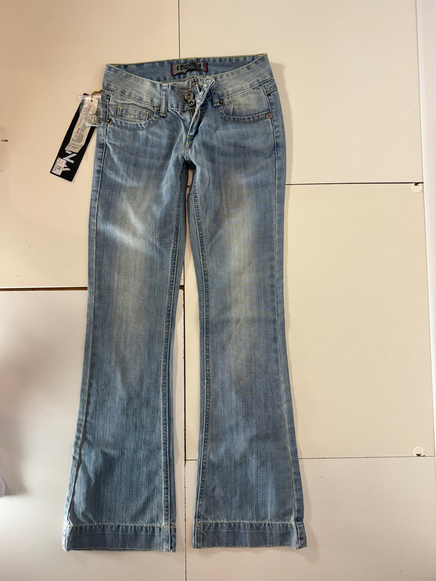 Lågmidjade jeans–stl: XXS