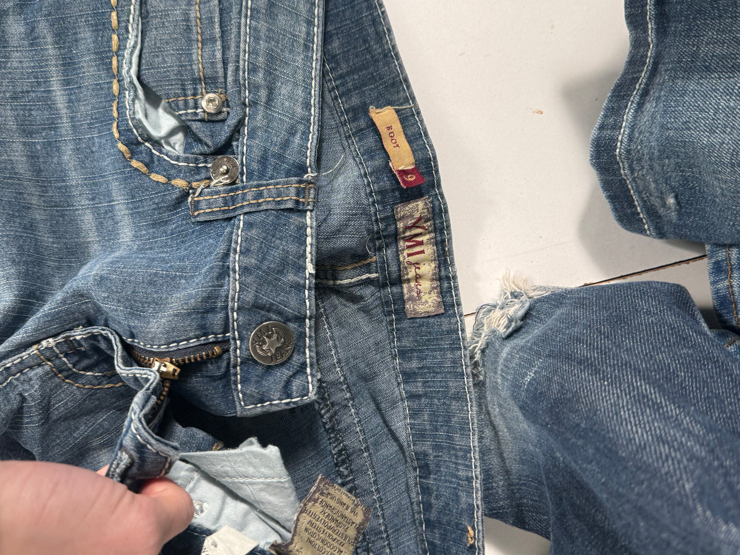 Lavtaljede jeans str: S
