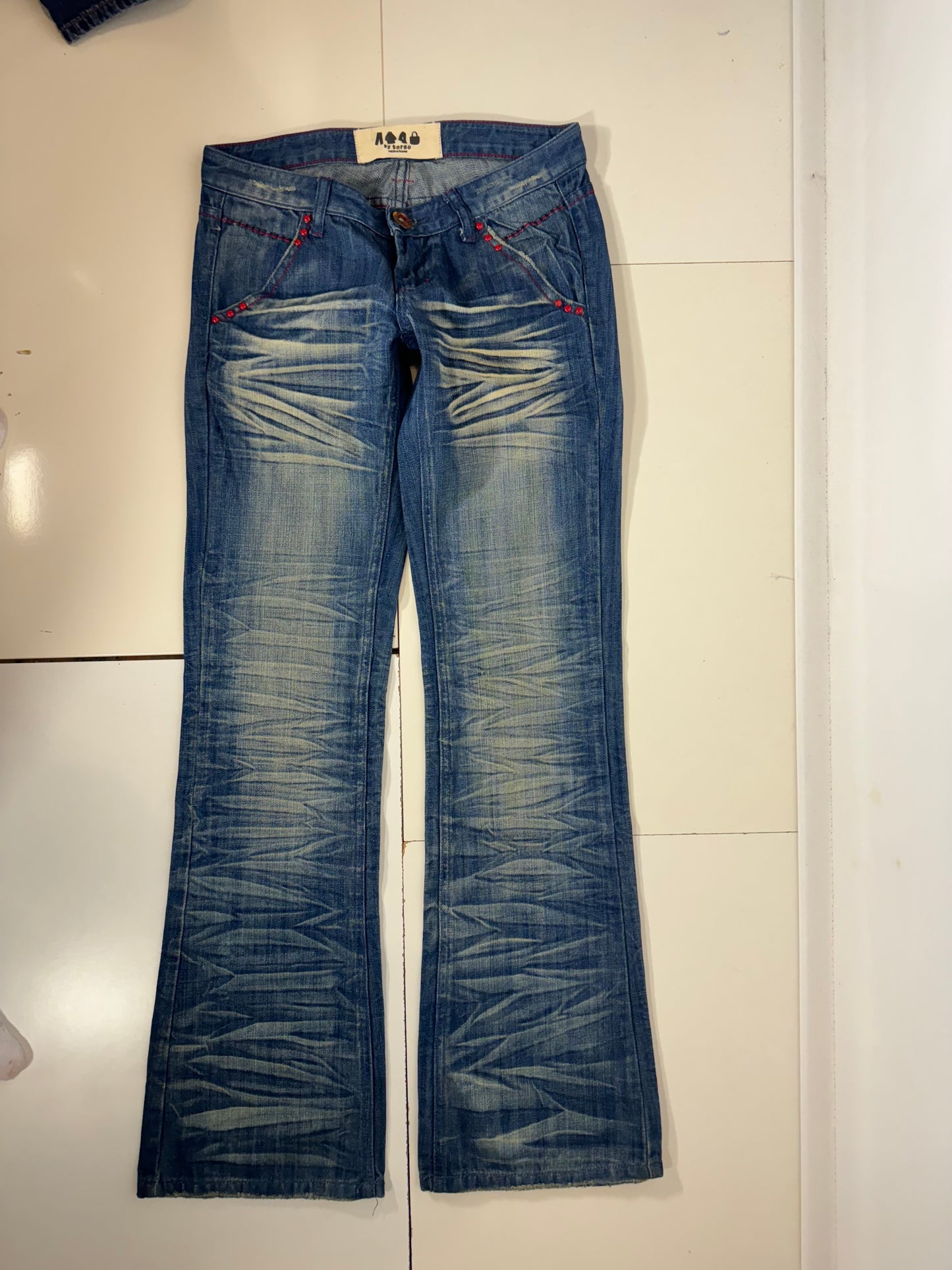Lågmidjade jeans stl: S
