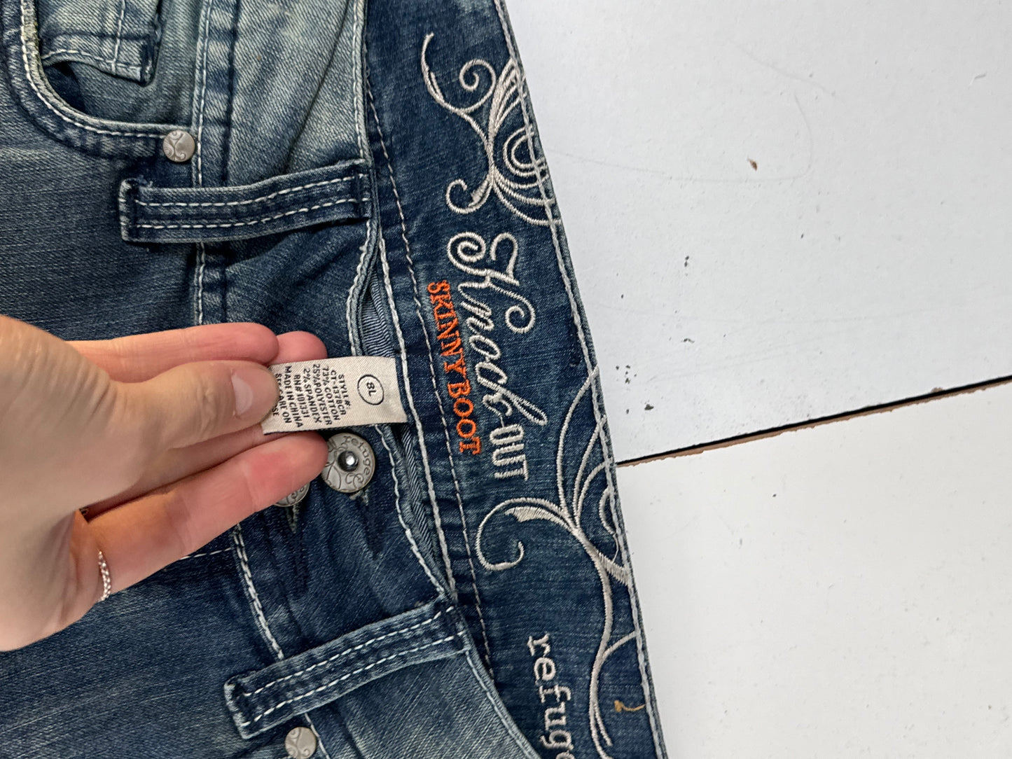 Lavlivede jeans str: S