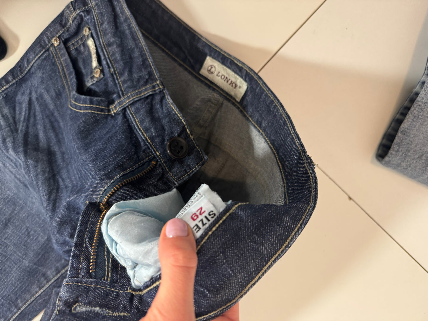Lågmidjade jeans stl: S