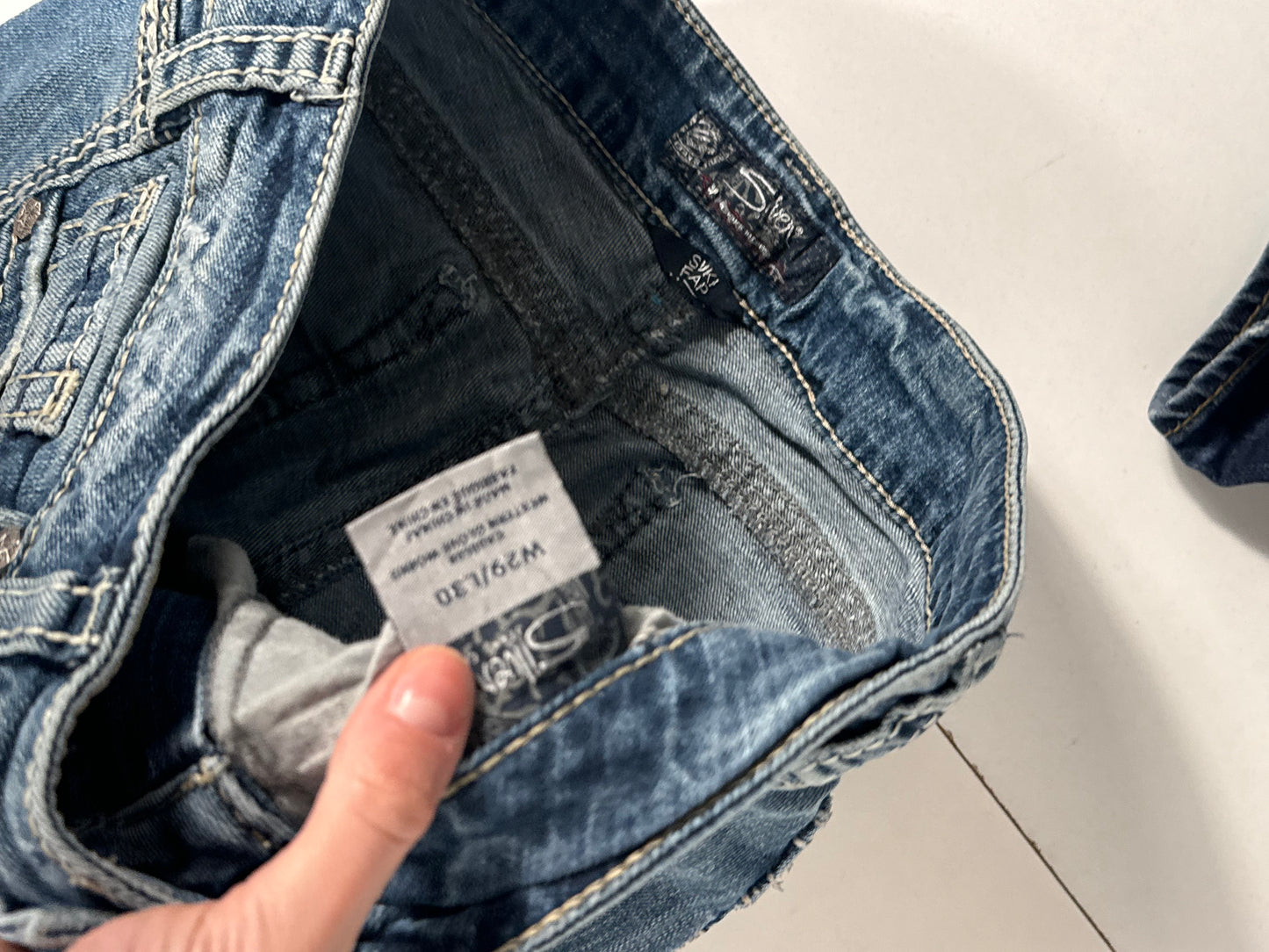Lågmidjade jeans stl: S