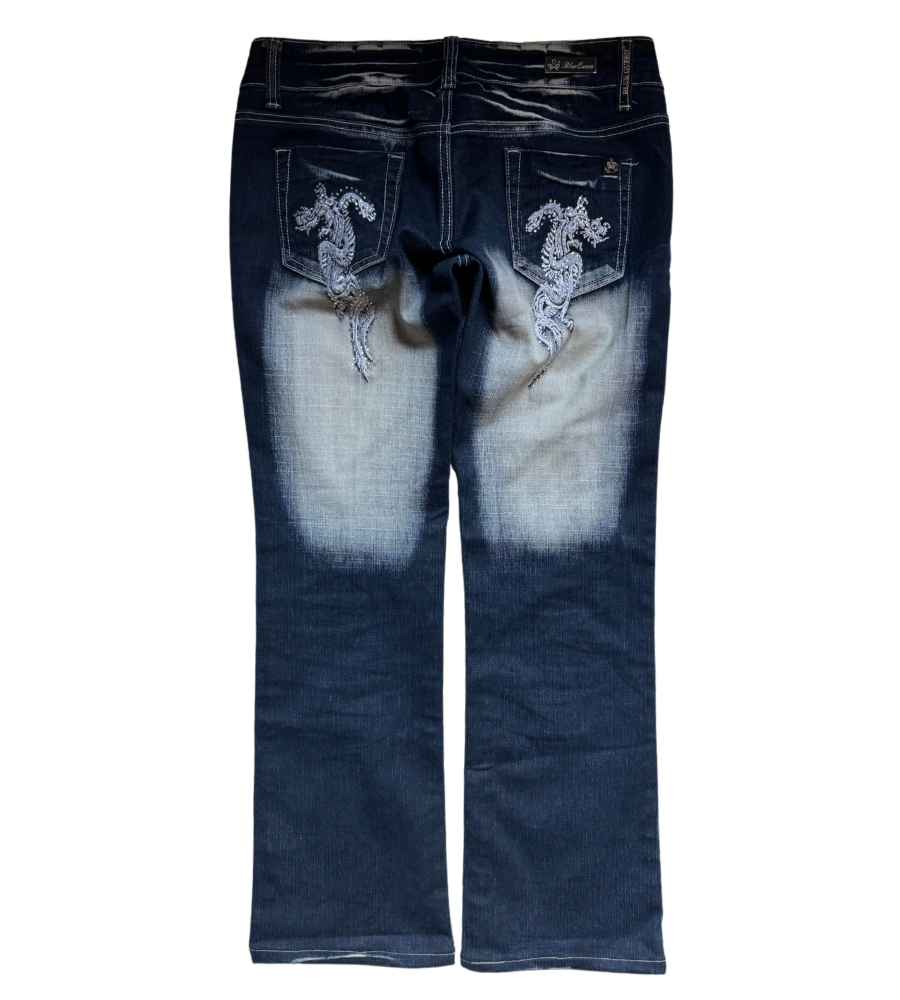 Lågmidjade jeans–stl: M