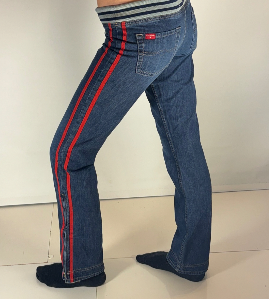 Lågmidjade jeans–stl: XS