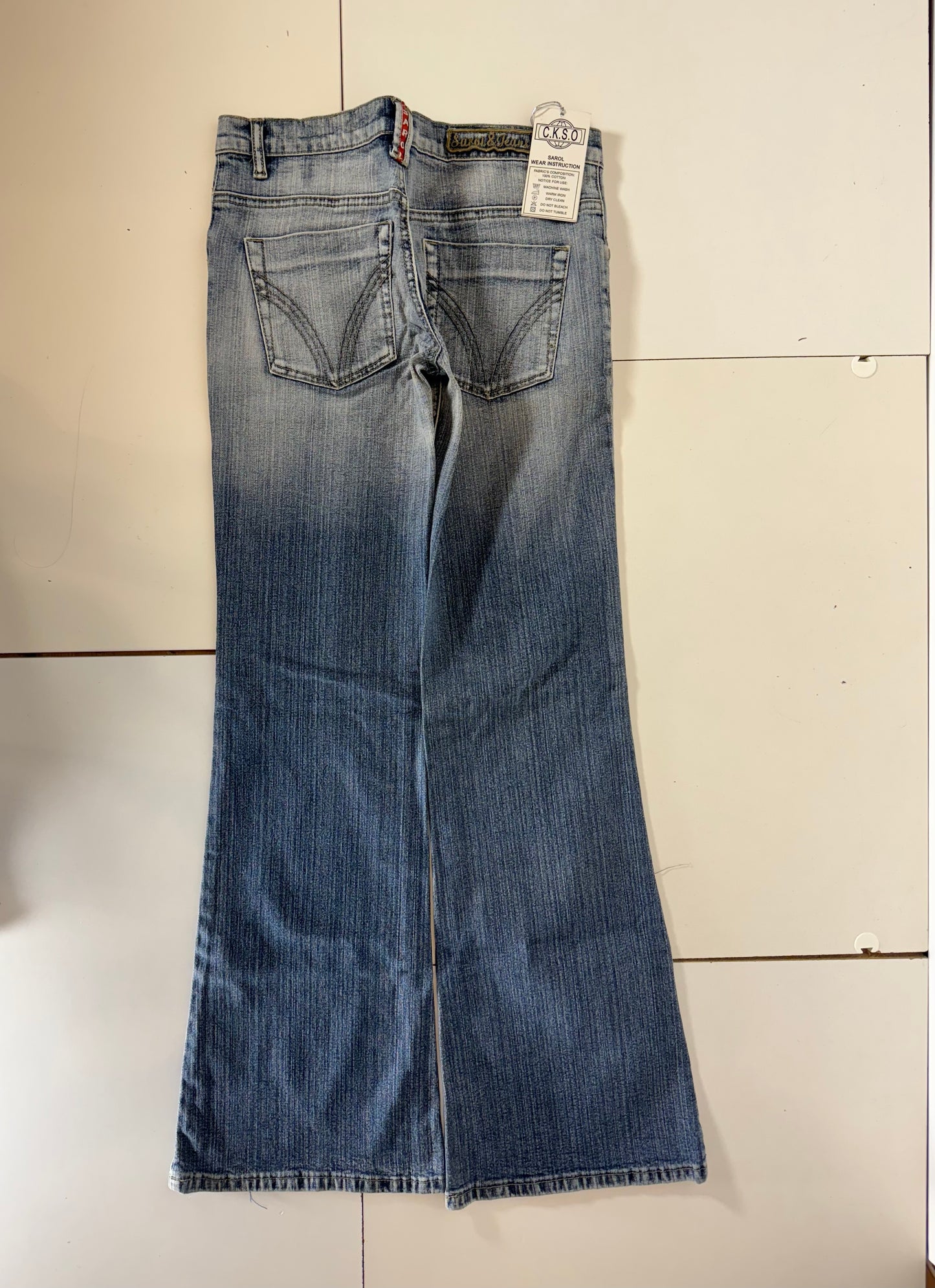 Lågmidjade jeans–stl: XS