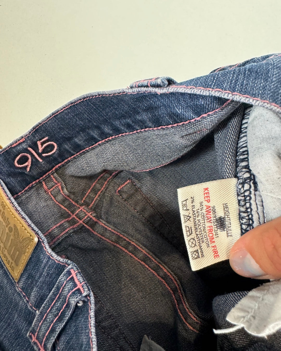 Lågmidjade jeans–stl: XXXS