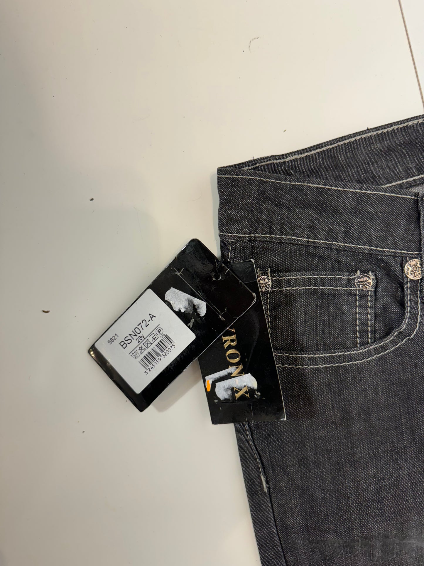 Lågmidjade jeans–stl: S