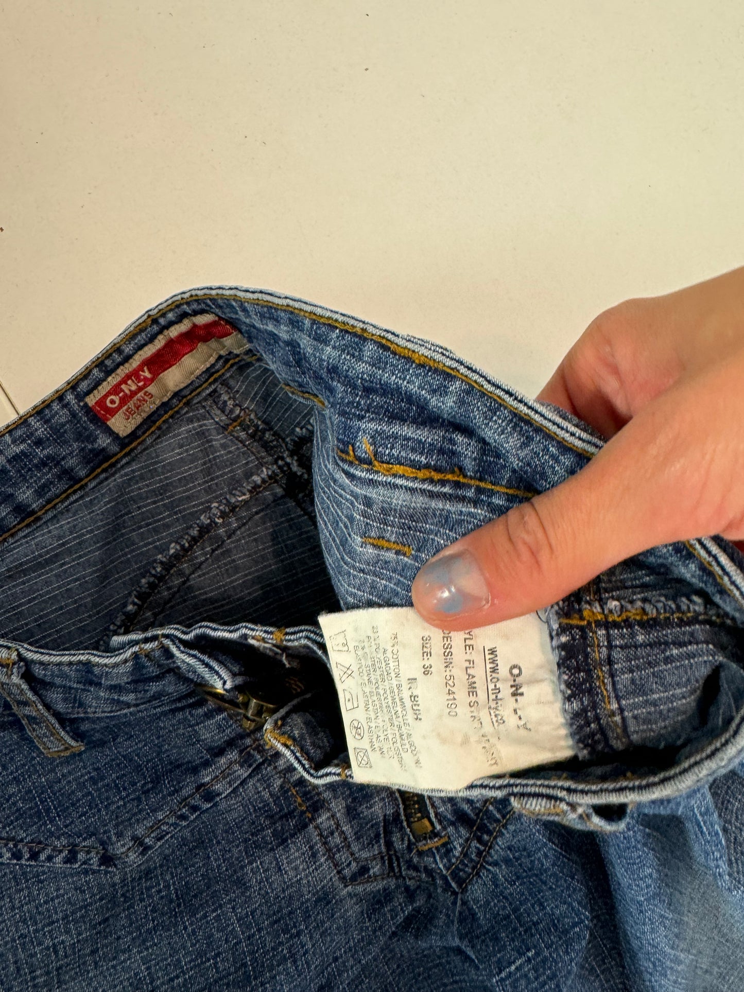 Lågmidjade jeans stl: XS
