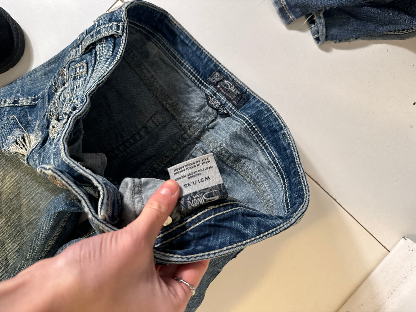 Lågmidjade jeans stl: M