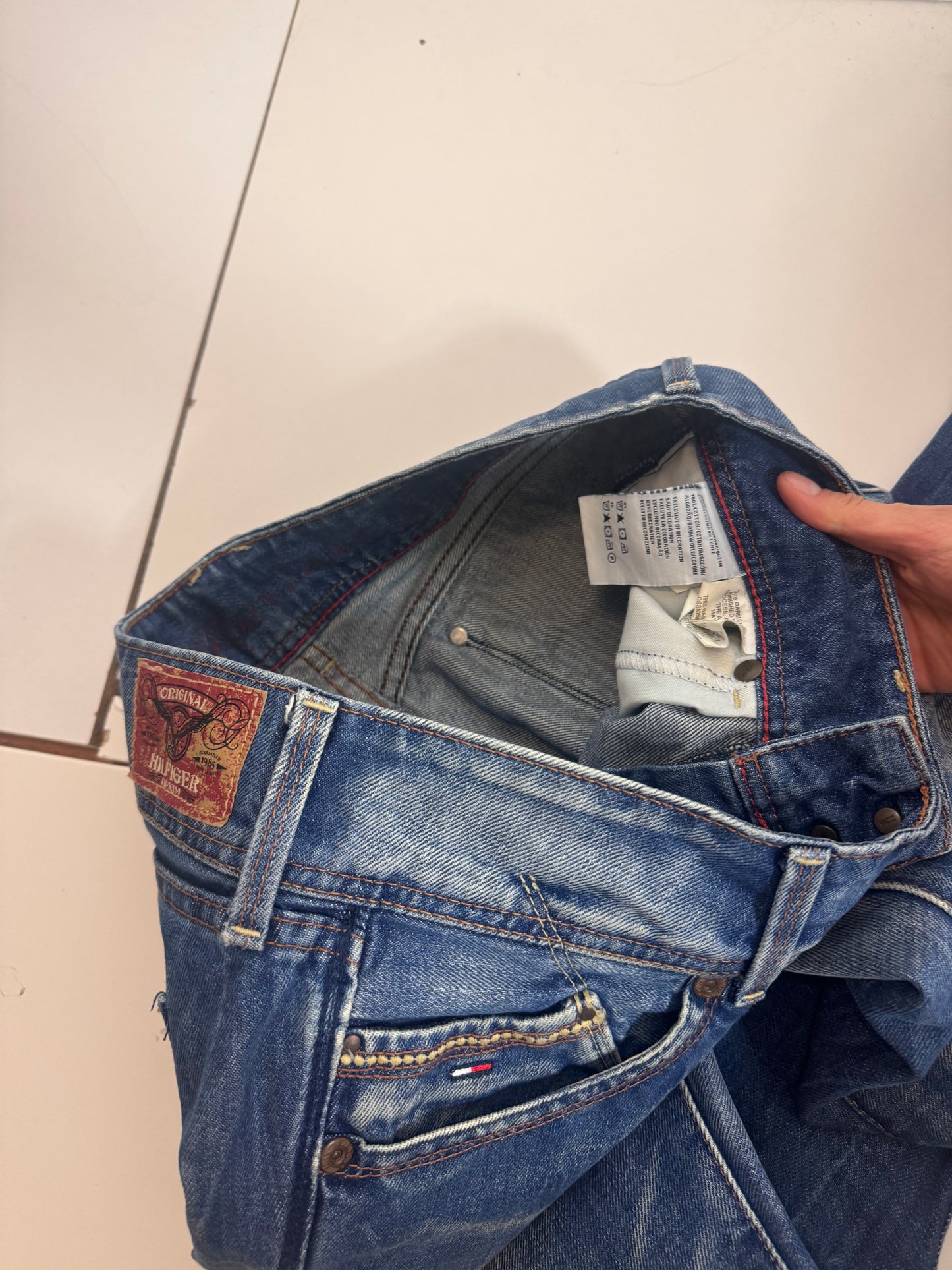 Lågmidjade jeans stl: S/M