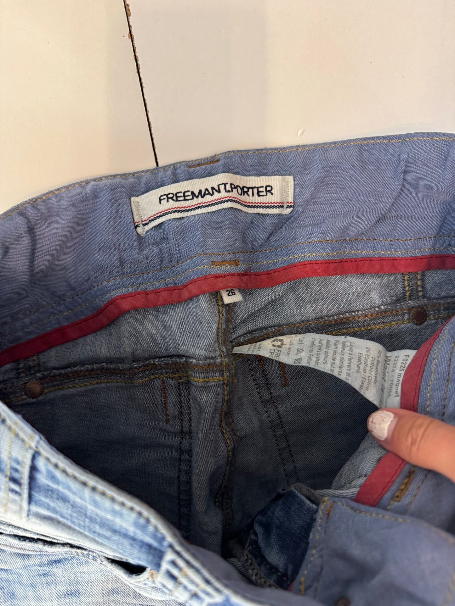 Lågmidjade jeans–stl: XS