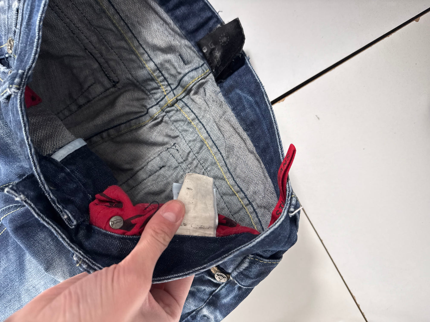 Lågmidjade jeans stl: S