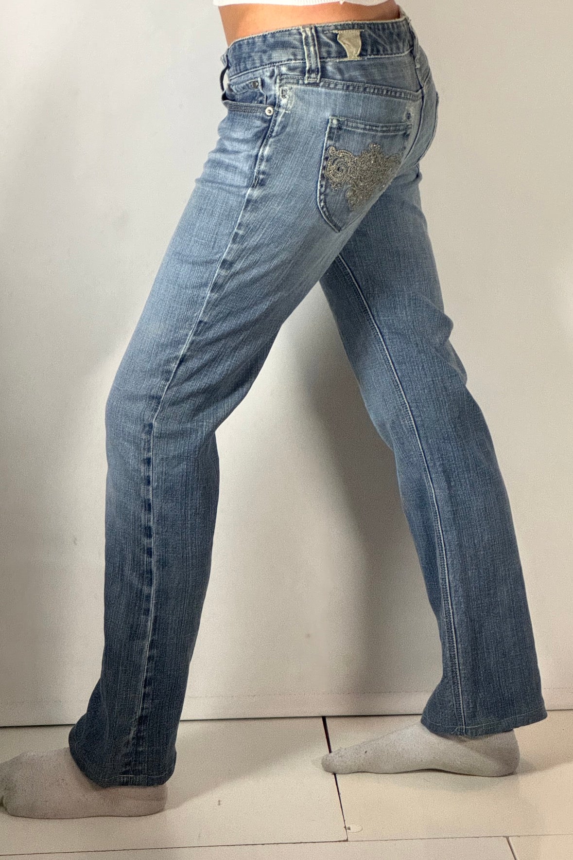 Lågmidjade jeans stl: S