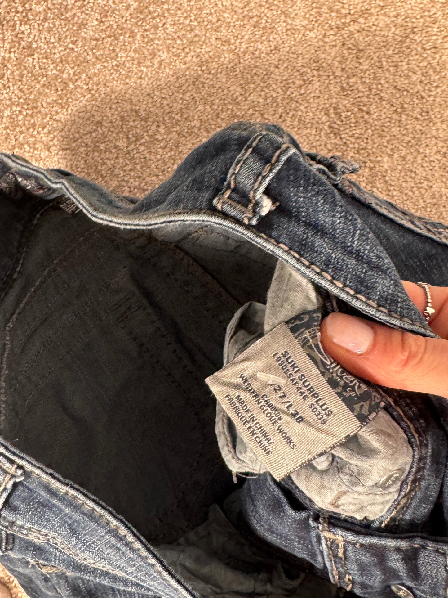 Lågmidjade jeans stl: XS