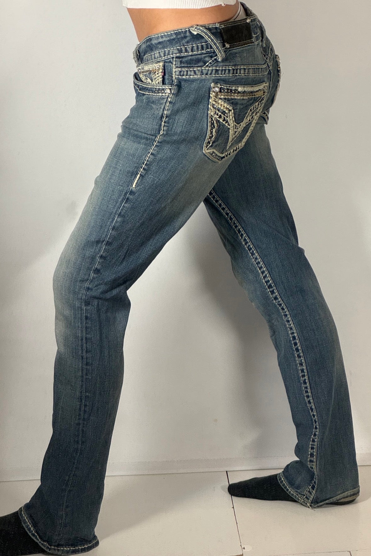 Lågmidjade jeans stl: S
