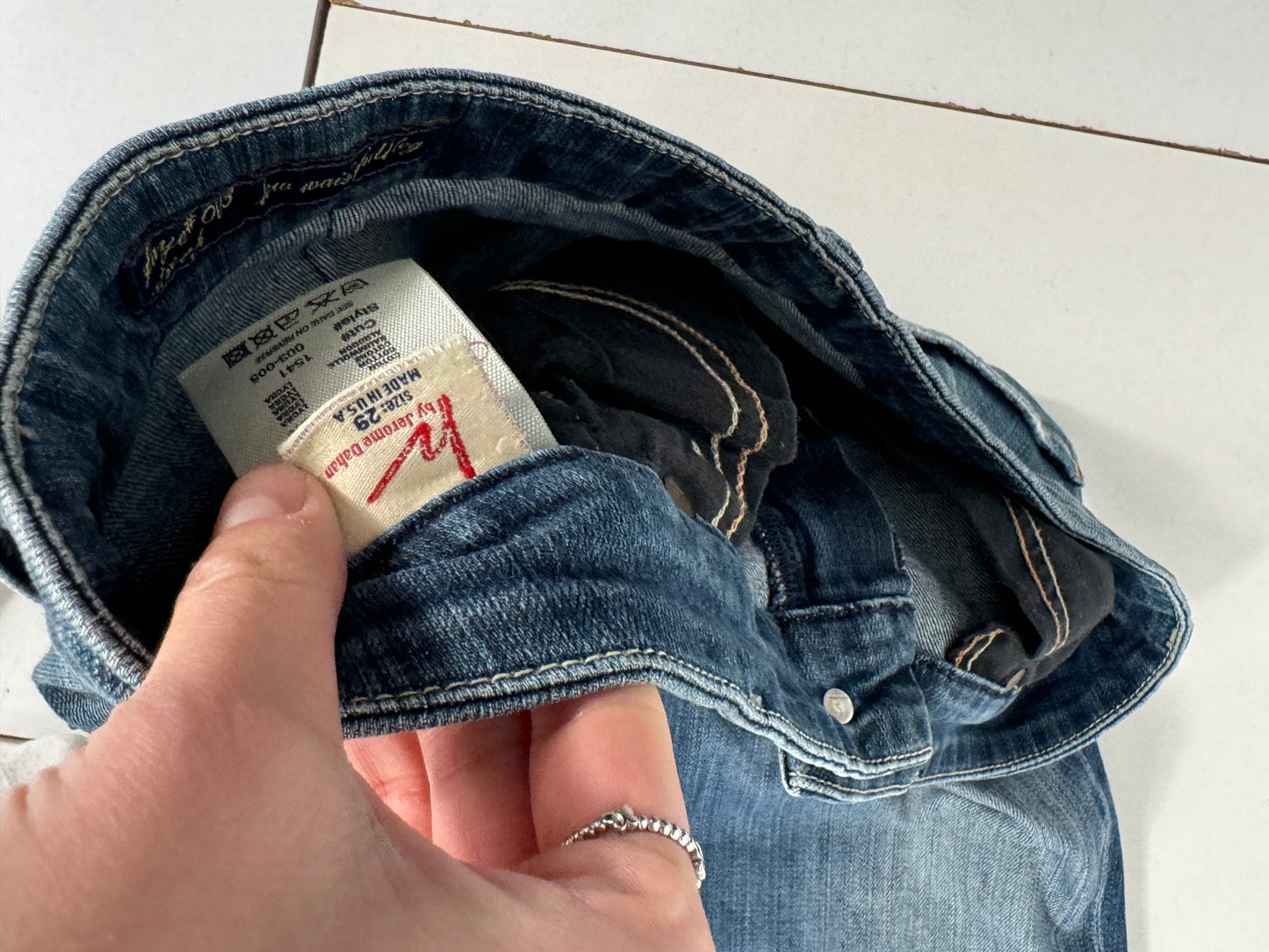 Lavtaljede jeans str: S/M
