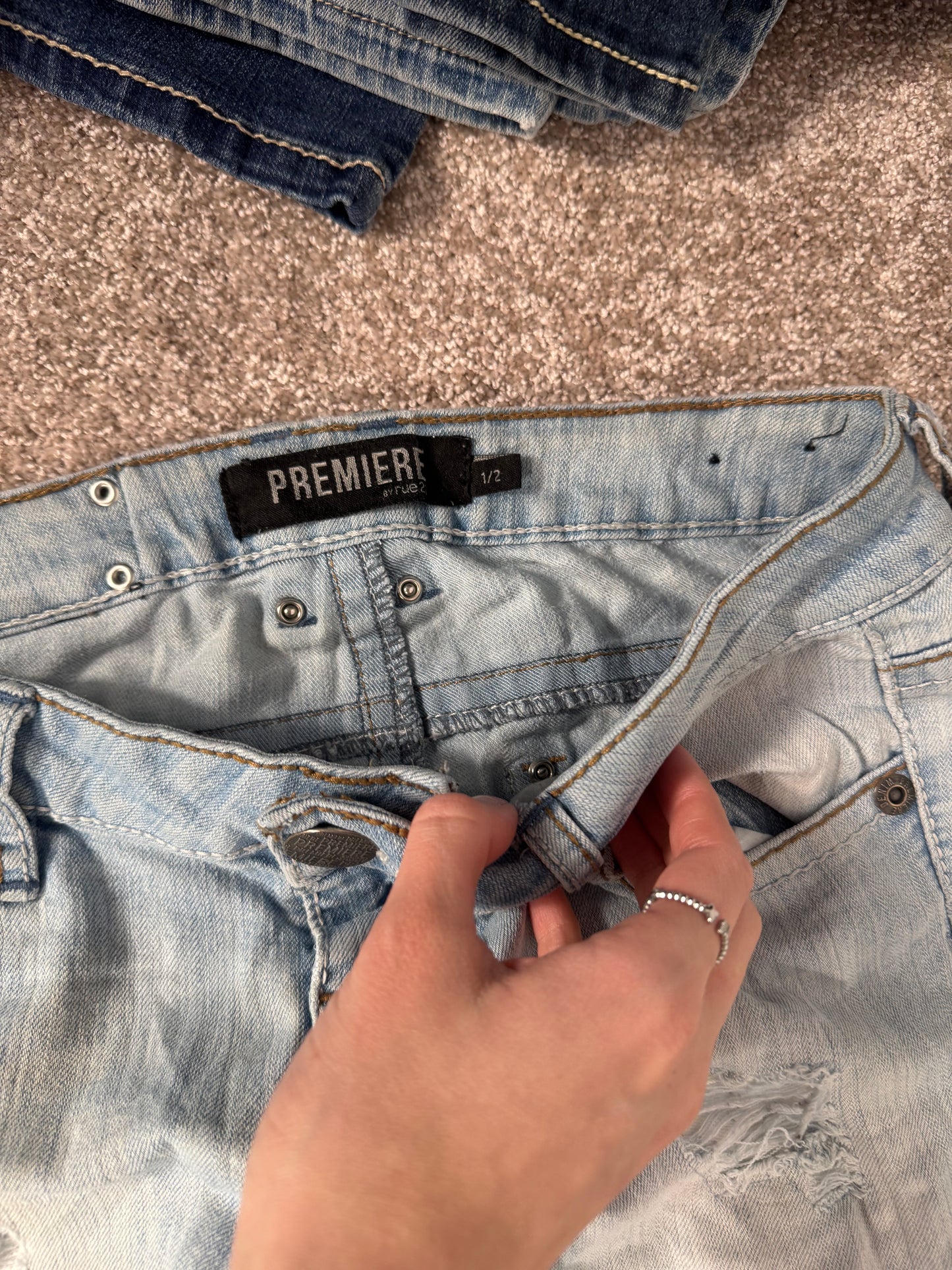 Lågmidjade jeans stl: S