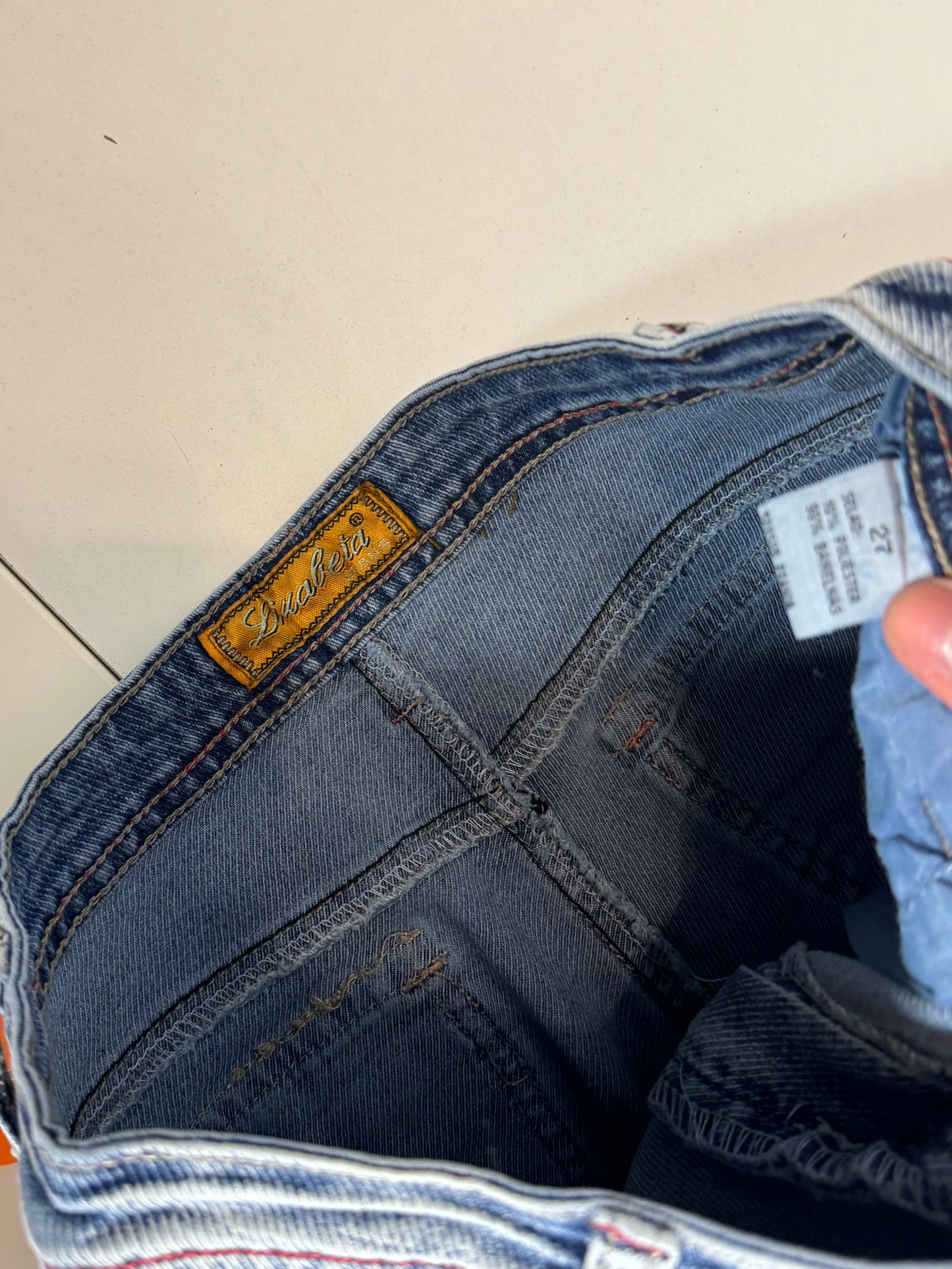 Utsvängda jeans stl: XS