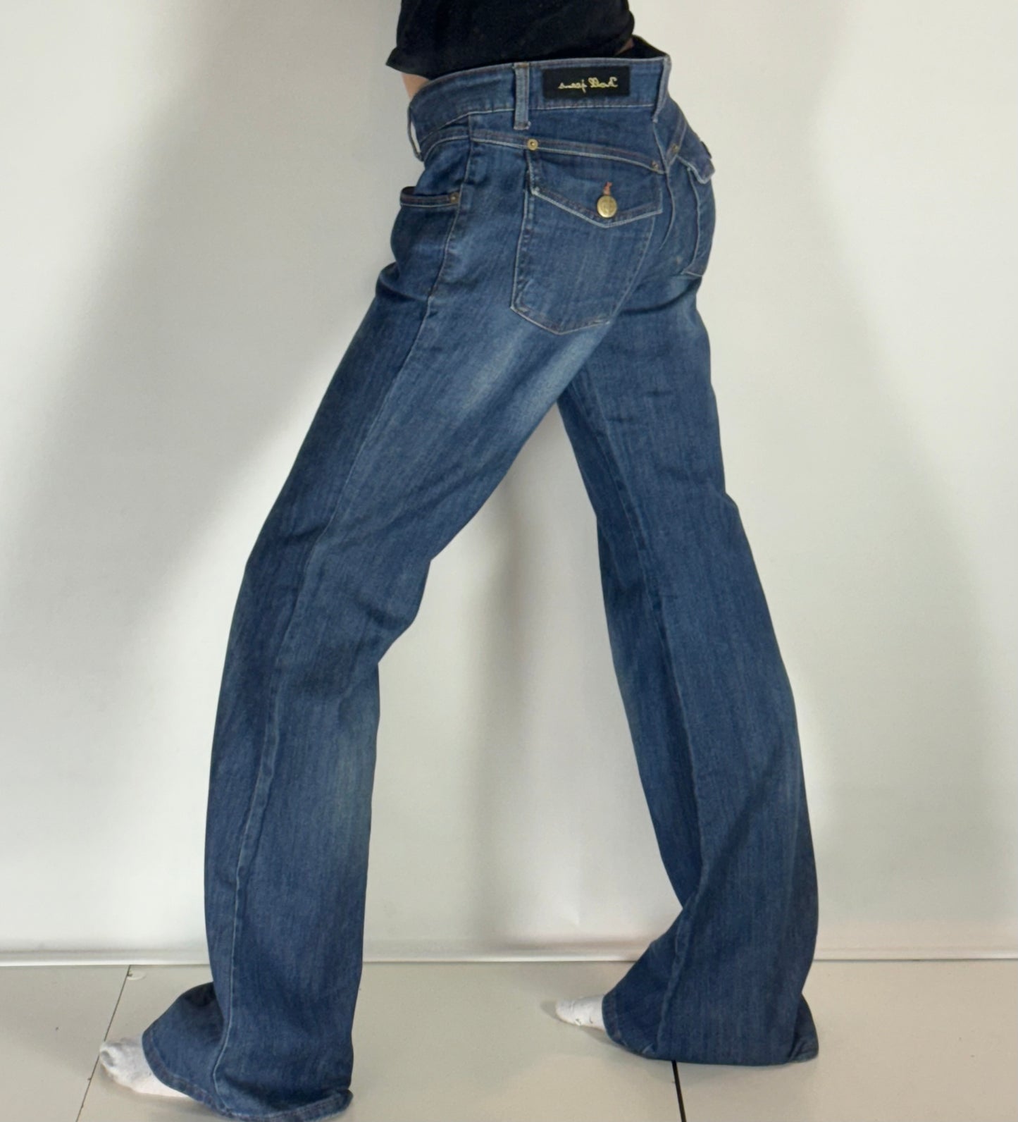 Lågmidjade jeans–stl: M