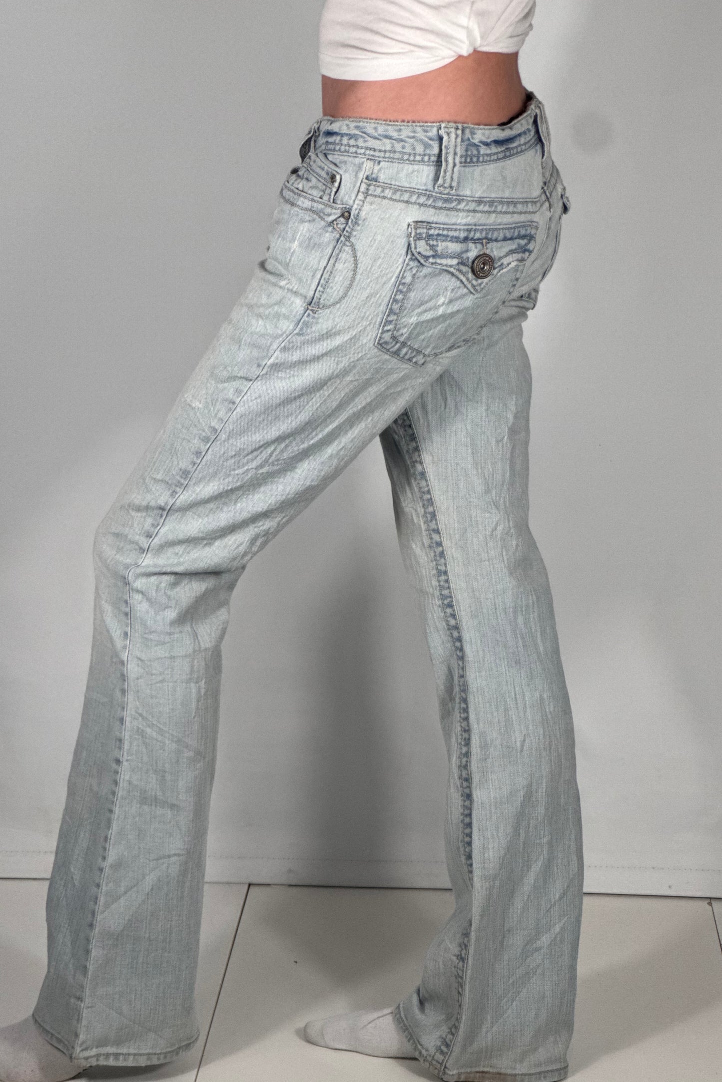 Lågmidjade jeans stl: S