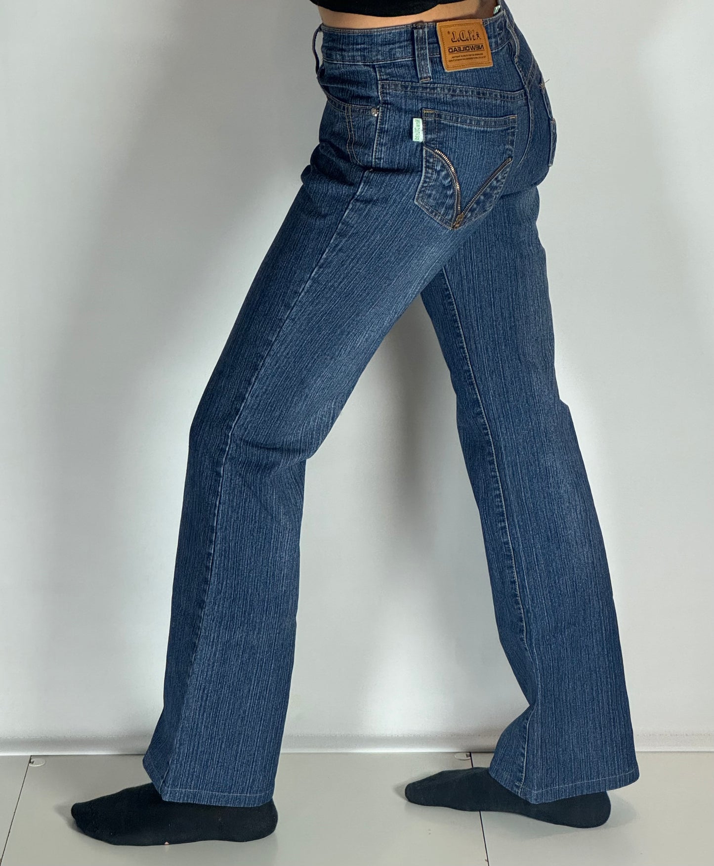 Utsvängda jeans–stl: XS