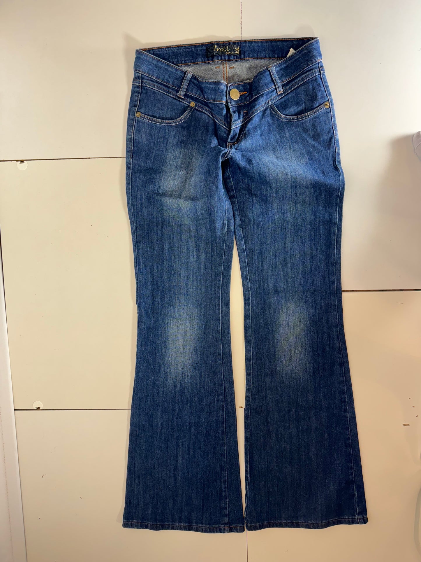 Lågmidjade jeans–stl: M