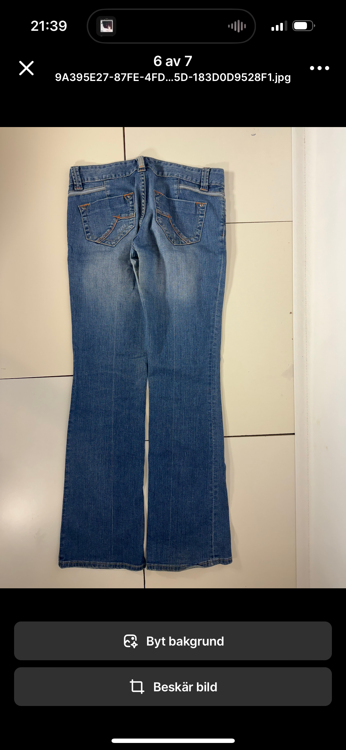 Lågmidjade jeans stl: M