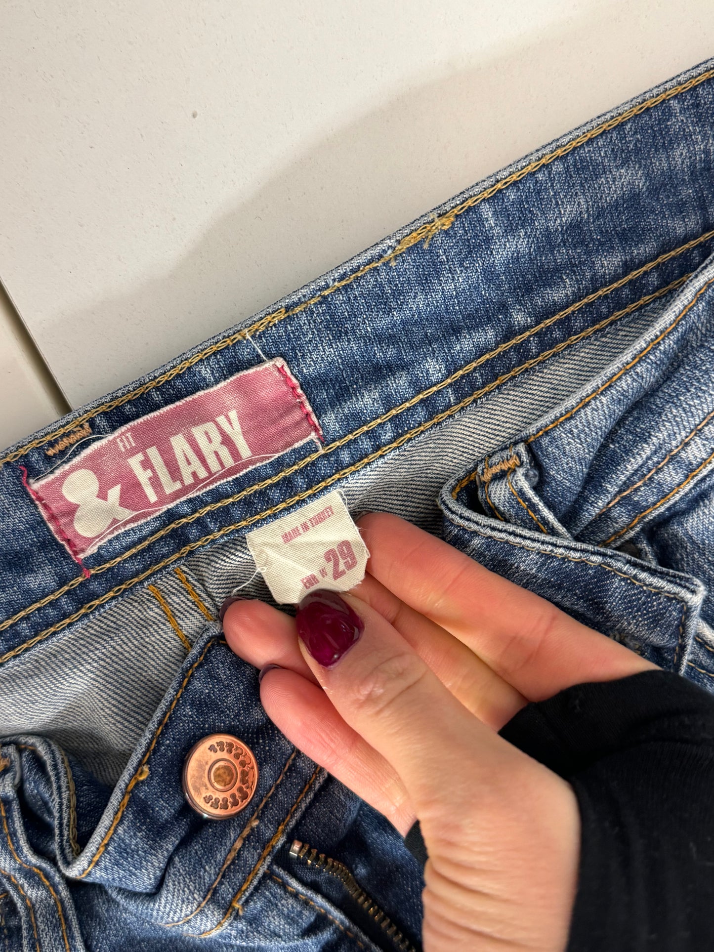 Lågmidjade jeans stl: S