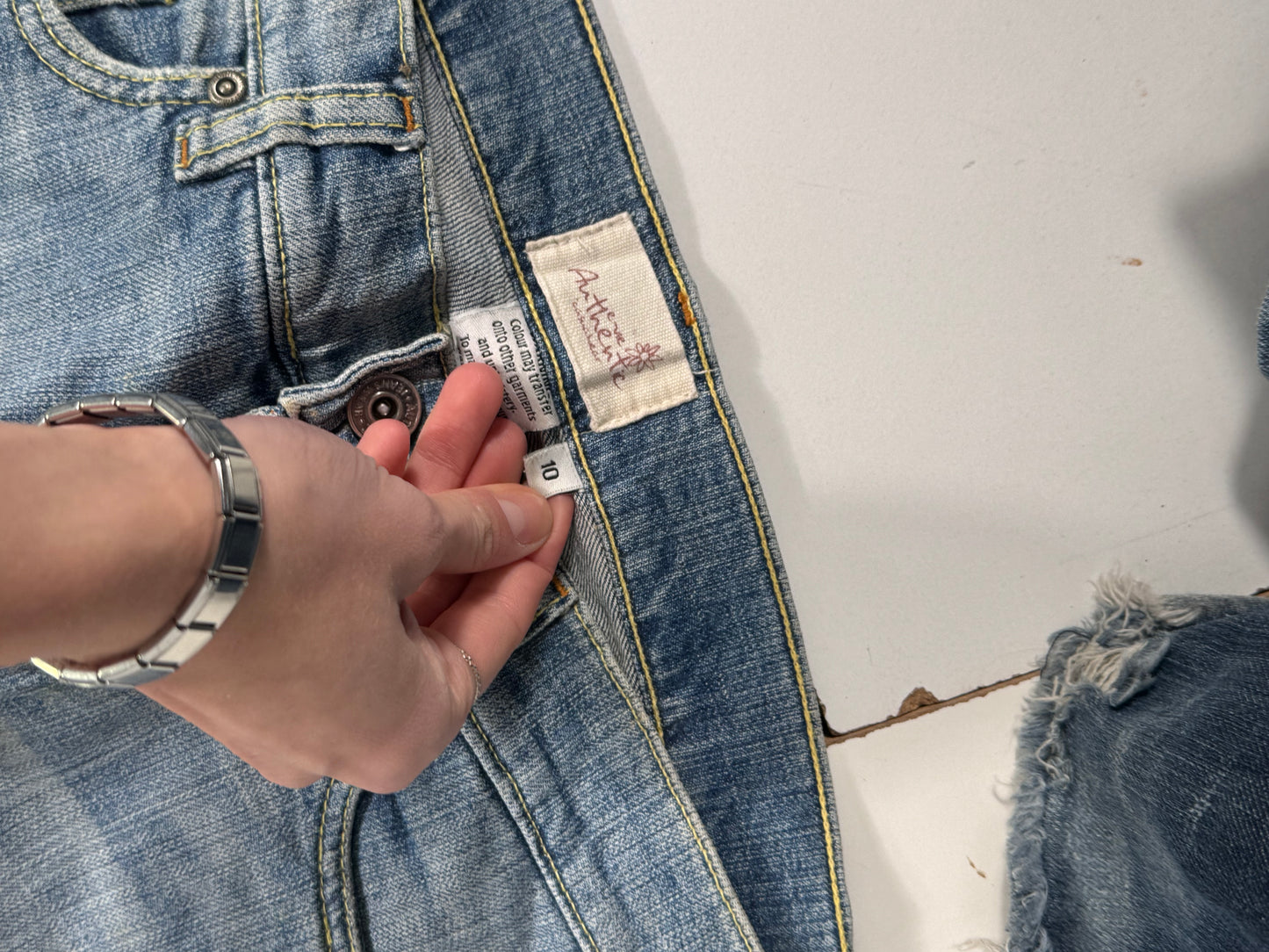 Lavtaljede jeans str: S