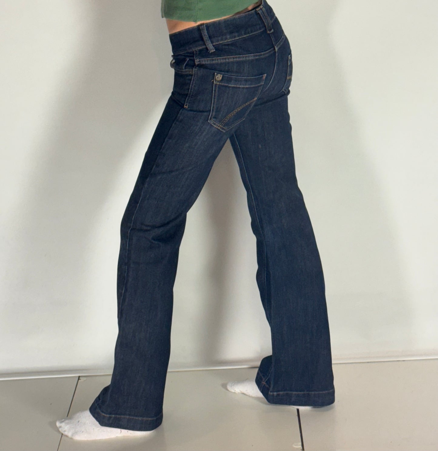 Lågmidjade jeans–stl: XS