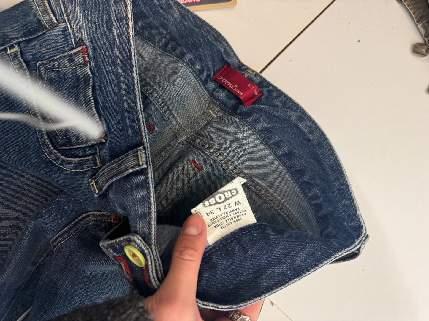 Lågmidjade jeans stl: S