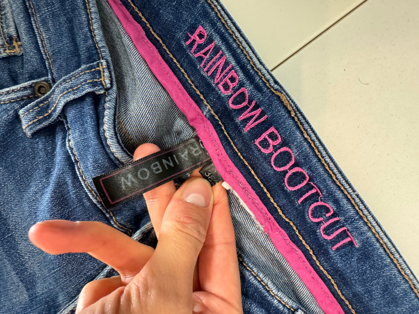 Lågmidjade jeans stl: M