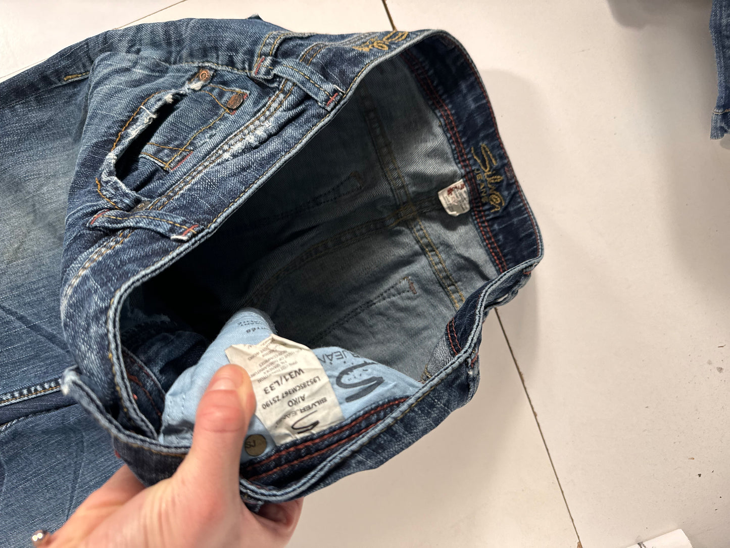 Lågmidjade jeans stl: M