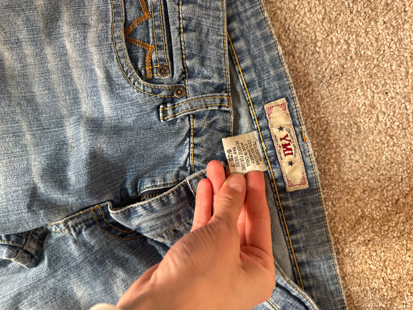 Lågmidjade jeans stl: S