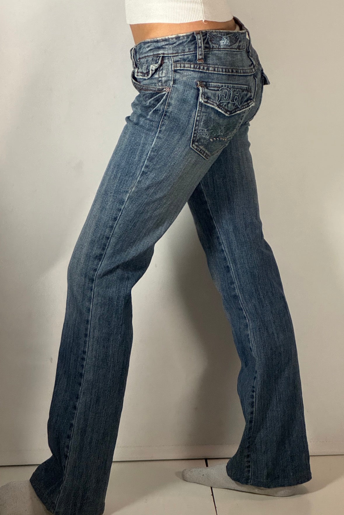 Lågmidjade jeans stl: S