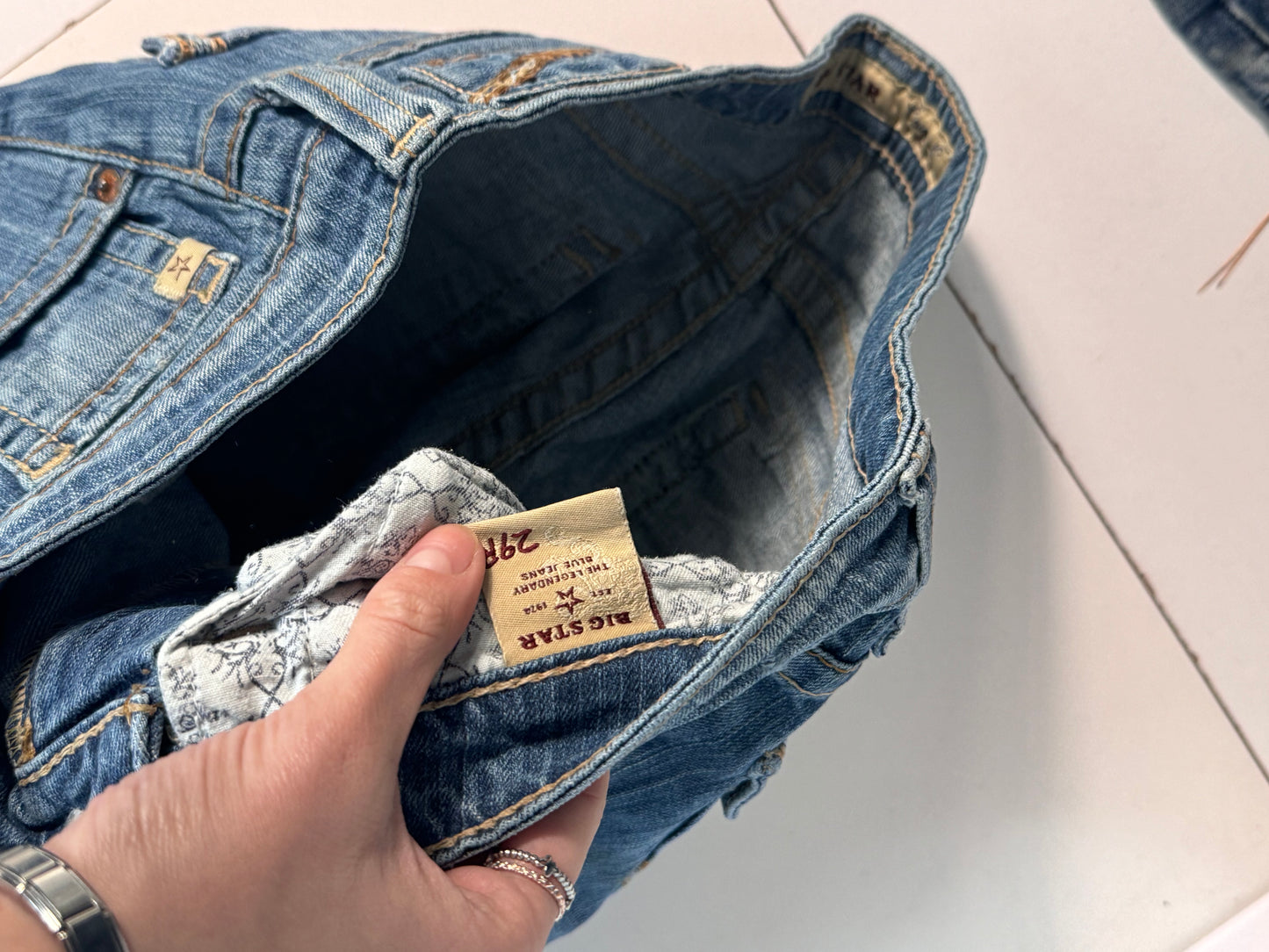 Lågmidjade jeans stl: S
