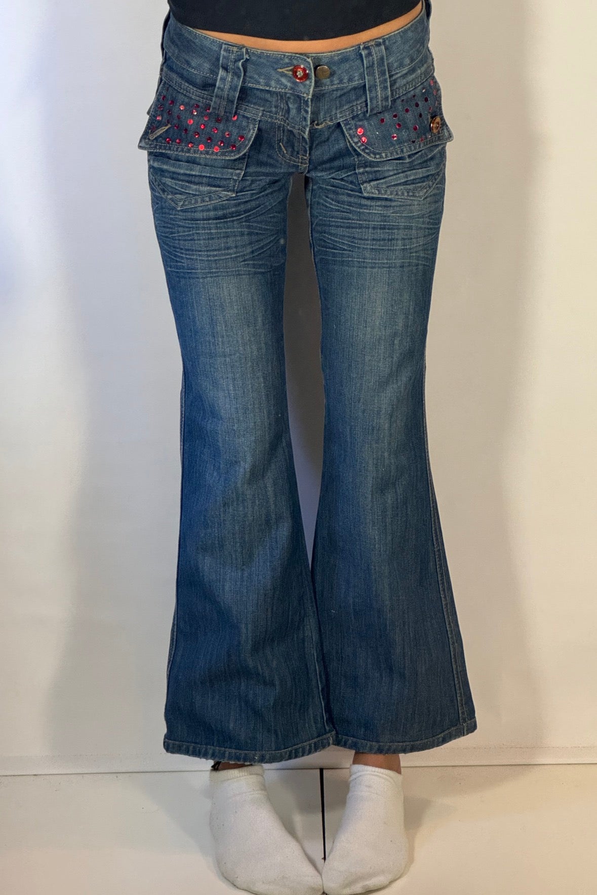 Lågmidjade jeans stl: XS